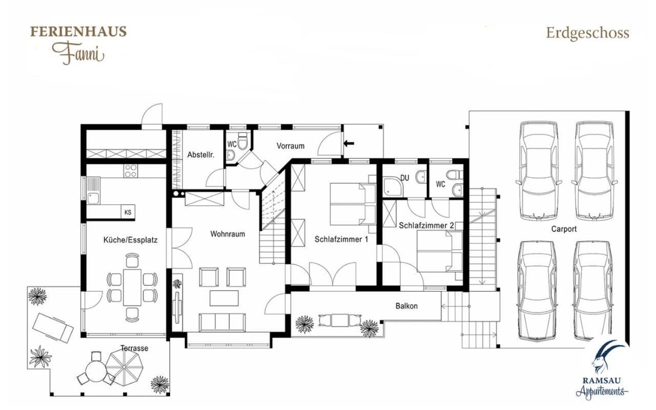Ferienhaus Fanni 람자우 암 다흐스타인 외부 사진